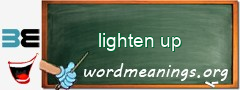 WordMeaning blackboard for lighten up